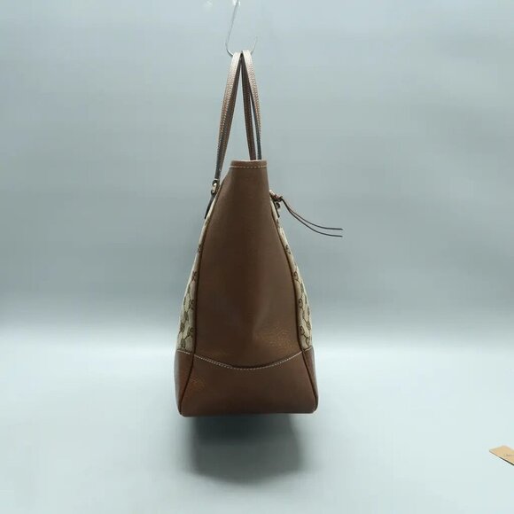 GUCCI Bree Brown Cloth Tote 615-122324 - Picture 4 of 12